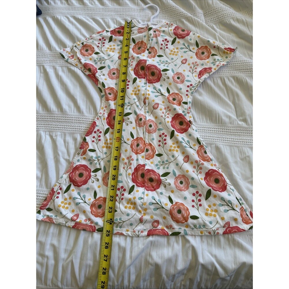Zipadee Zip Sleep Sack Baby Small Pink Flowers Sleeping 4-8 Months Pajamas - Picture 8 of 8